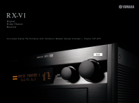 Yamaha RXV-1 - Brochure